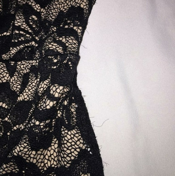 Black lace & beige dress - Picture 7 of 8